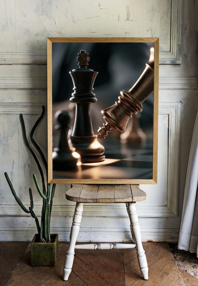 Chess Kings Close-Up Poster. — room view 1