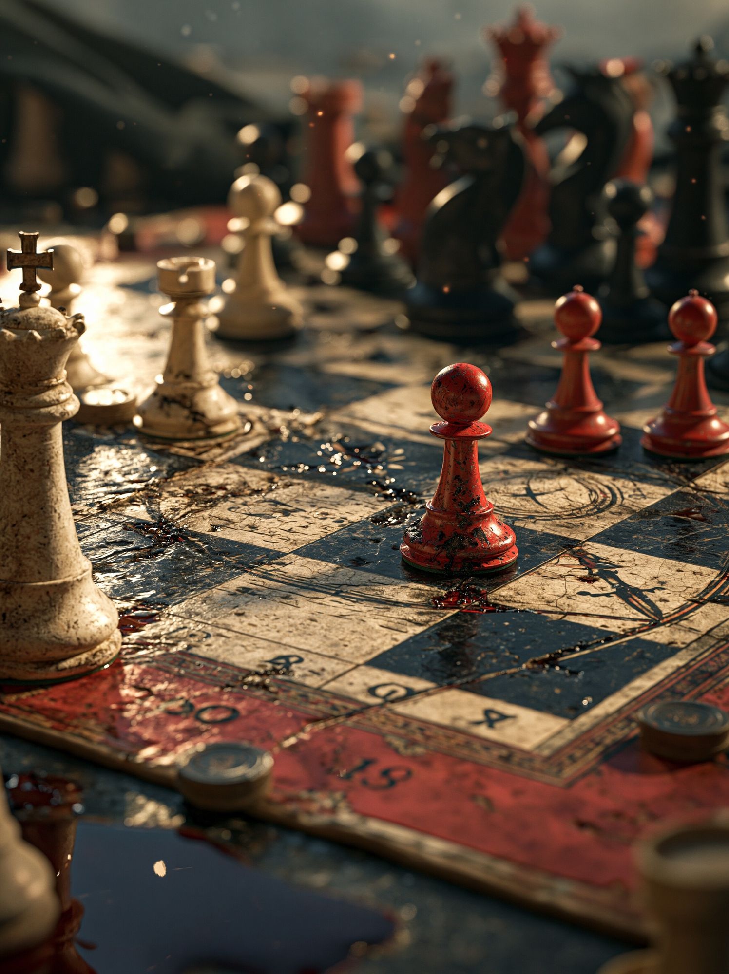 Chessboard Still Life Photography Poster. poster — photography art