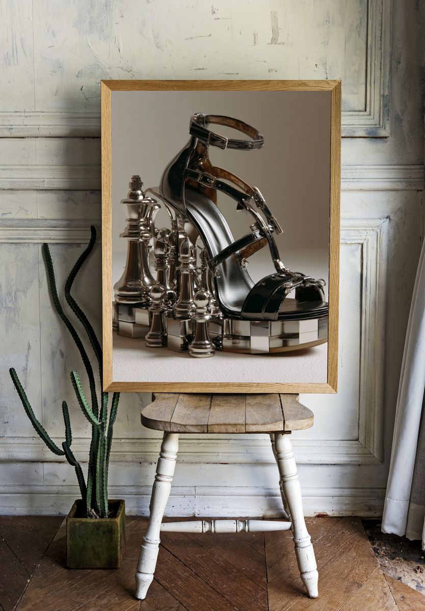 Chess Heel Still Life Poster. — room view 1