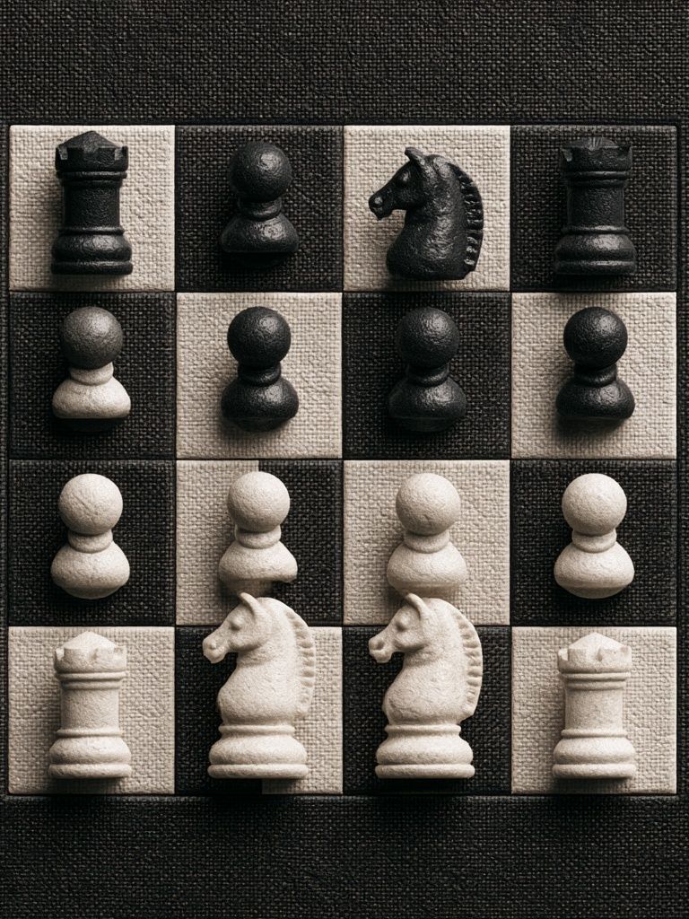 Chessboard Still Life Photography Poster. poster detail