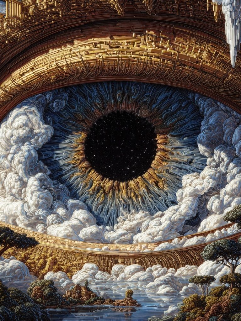 Cosmic Eye — Surrealism Print. poster detail