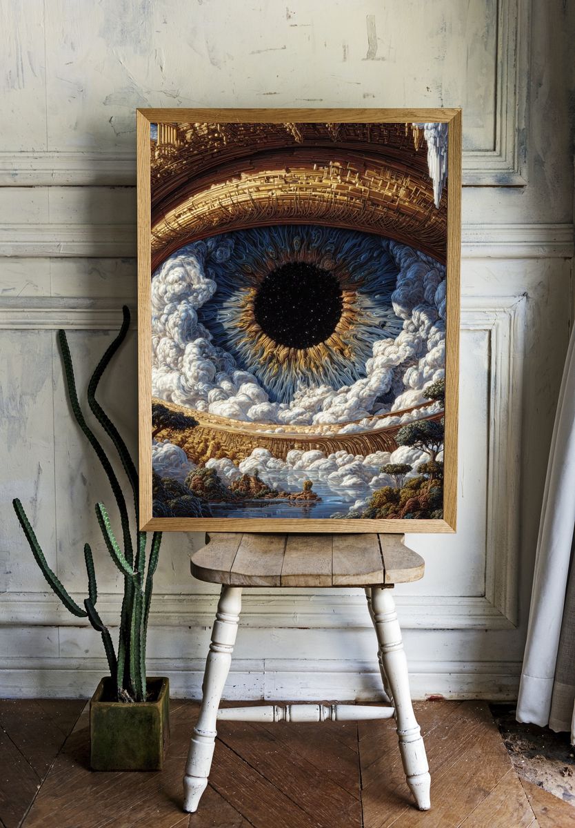 Cosmic Eye — Surrealism Print room preview