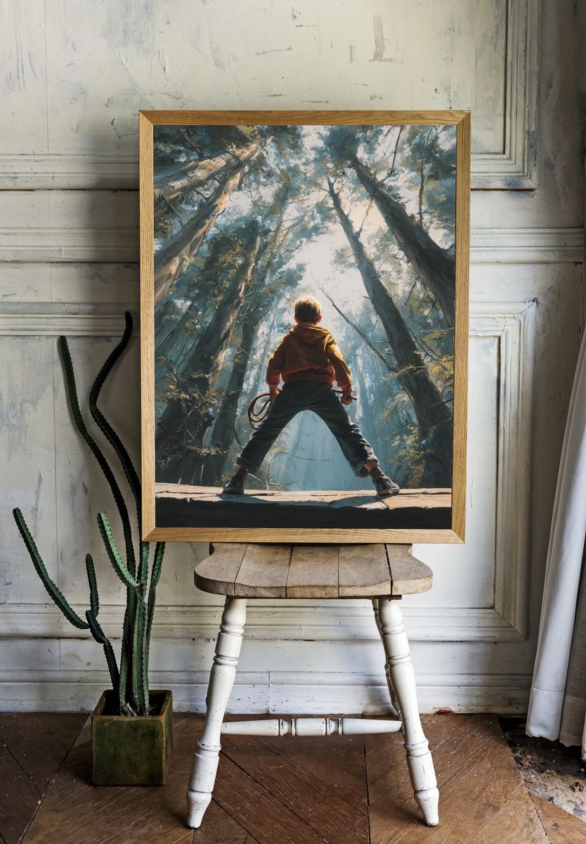 Child in a Forest — Fine Art Print room preview