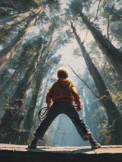 Child in a Forest — Fine Art Print. poster print
