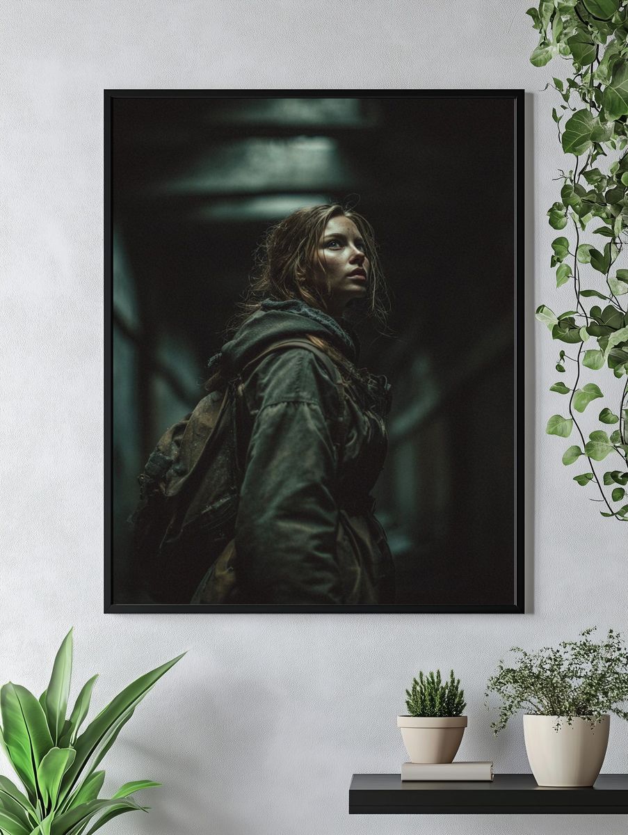 Cinematic Survivor Portrait Poster. — room view 4