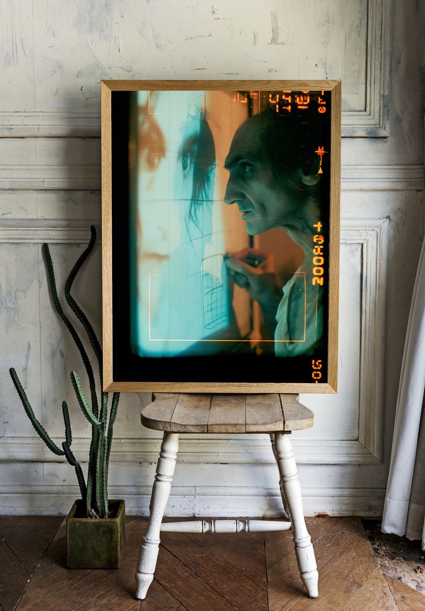 Cinematic Portrait Reflection Poster. room preview