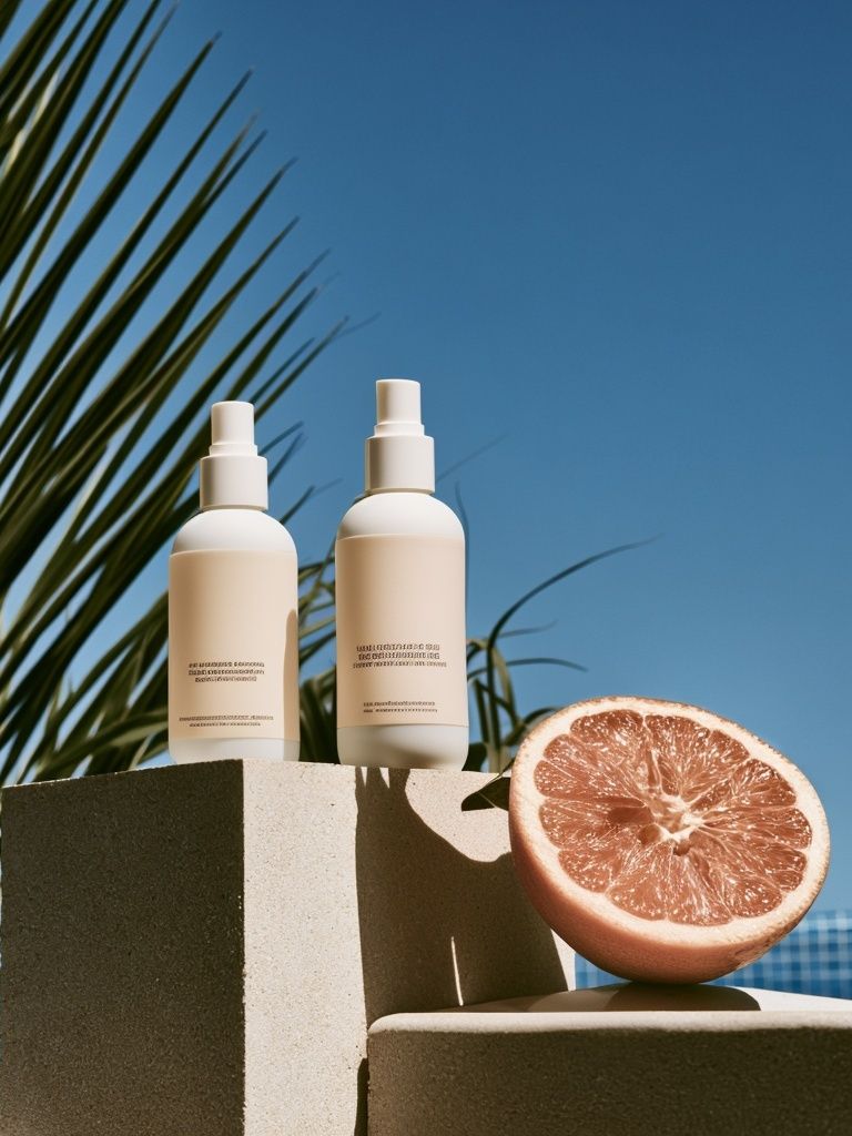 Citrus Skincare Still Life Poster. poster — photography art