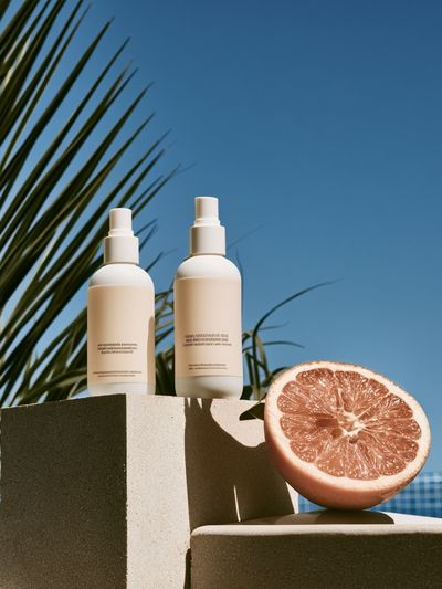 Citrus Skincare Still Life Poster.
