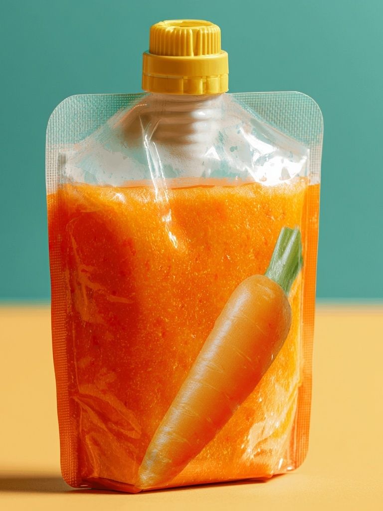Carrot Juice Pouch Photography Poster. poster — photography art