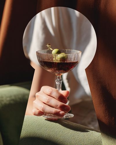 Cocktail Hand Portrait Photography Poster. poster print