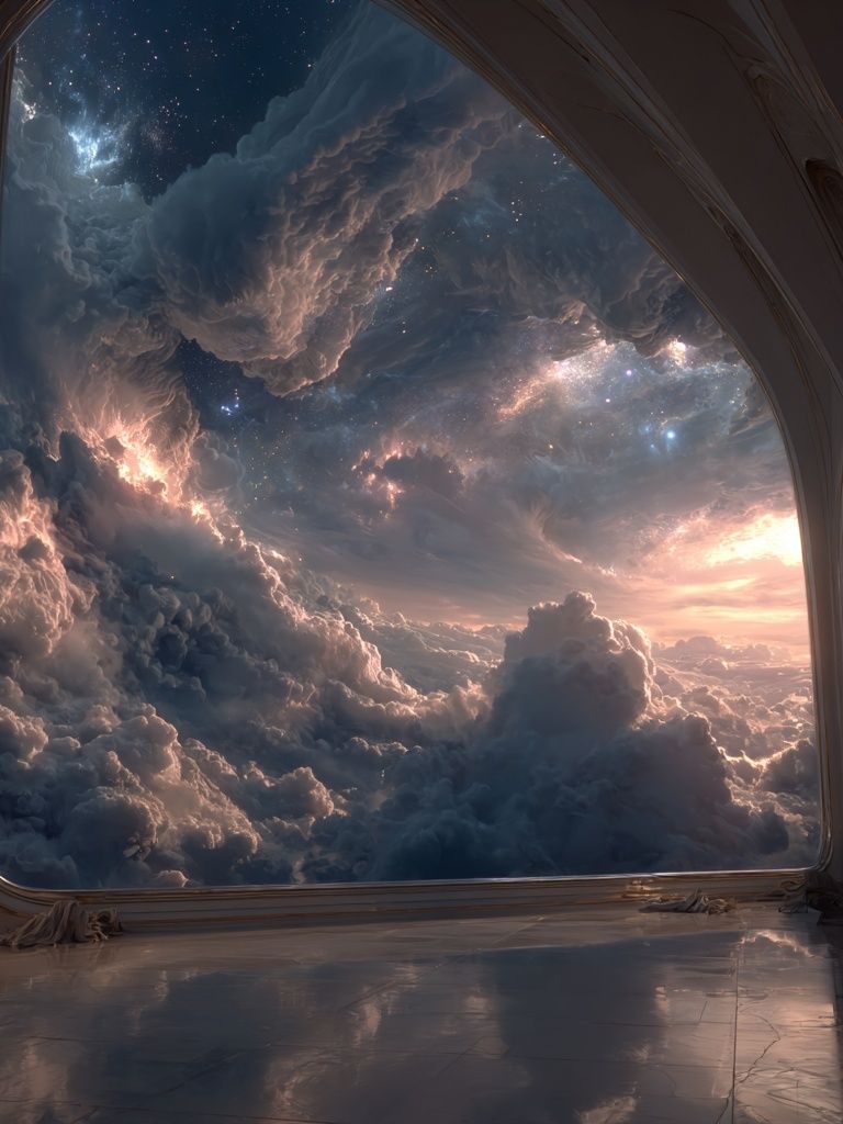 Celestial Clouds — Fine Art Print. poster detail