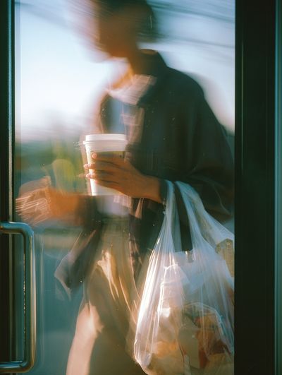Candid Coffee Moment — Photography Print. poster print
