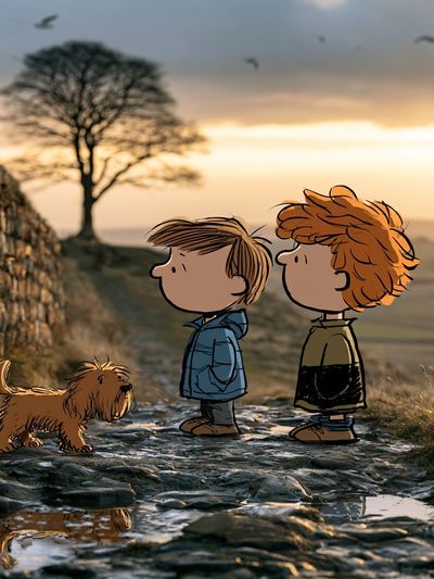 Peanuts Countryside Walk Poster. poster print
