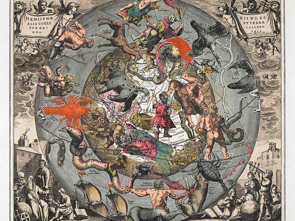 Celestial Map — Vintage Print. poster detail