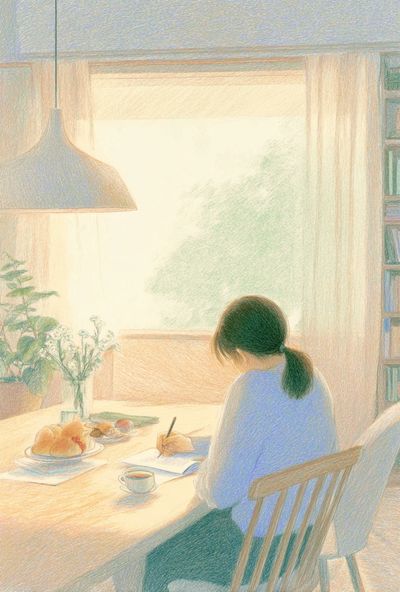 Cozy Morning Writing