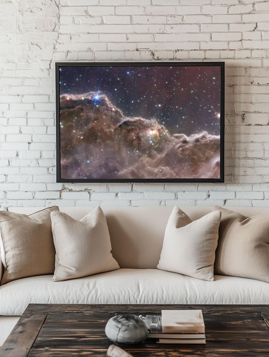 Cosmic Nebula — Space Print. — room view 1
