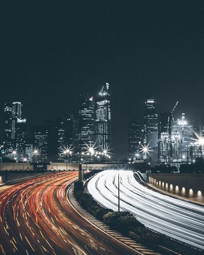 City Lights Night Photography Poster. poster