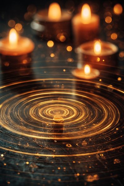 Candlelight Ripples — Photography Print. poster print