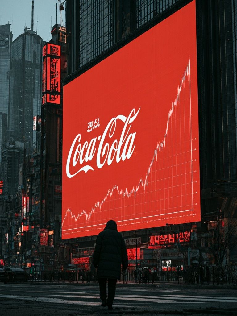 Coca-Cola Neon Cityscape Poster. poster — photography art