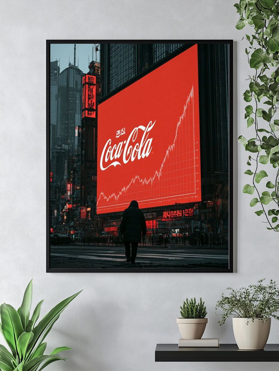 Coca-Cola Neon Cityscape Poster. — room view 4
