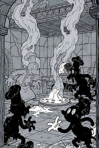 Mickey Mouse Kitchen Chaos Poster. poster print