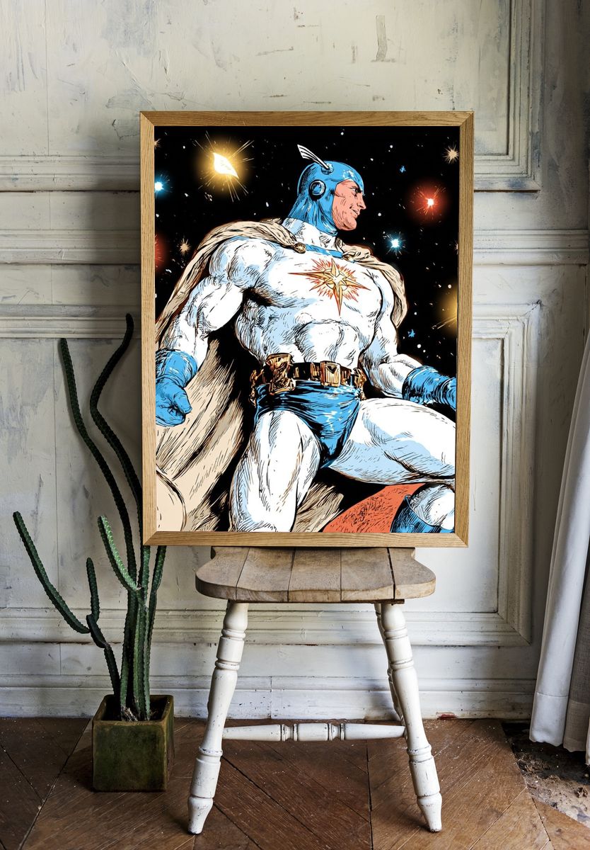 Captain Marvel Cosmic Hero Poster room preview