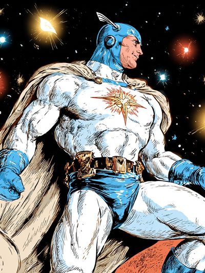 Captain Marvel Cosmic Hero Poster.