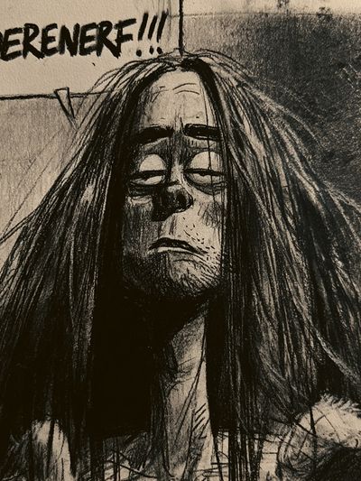Boerenerf Comic Portrait Poster. poster