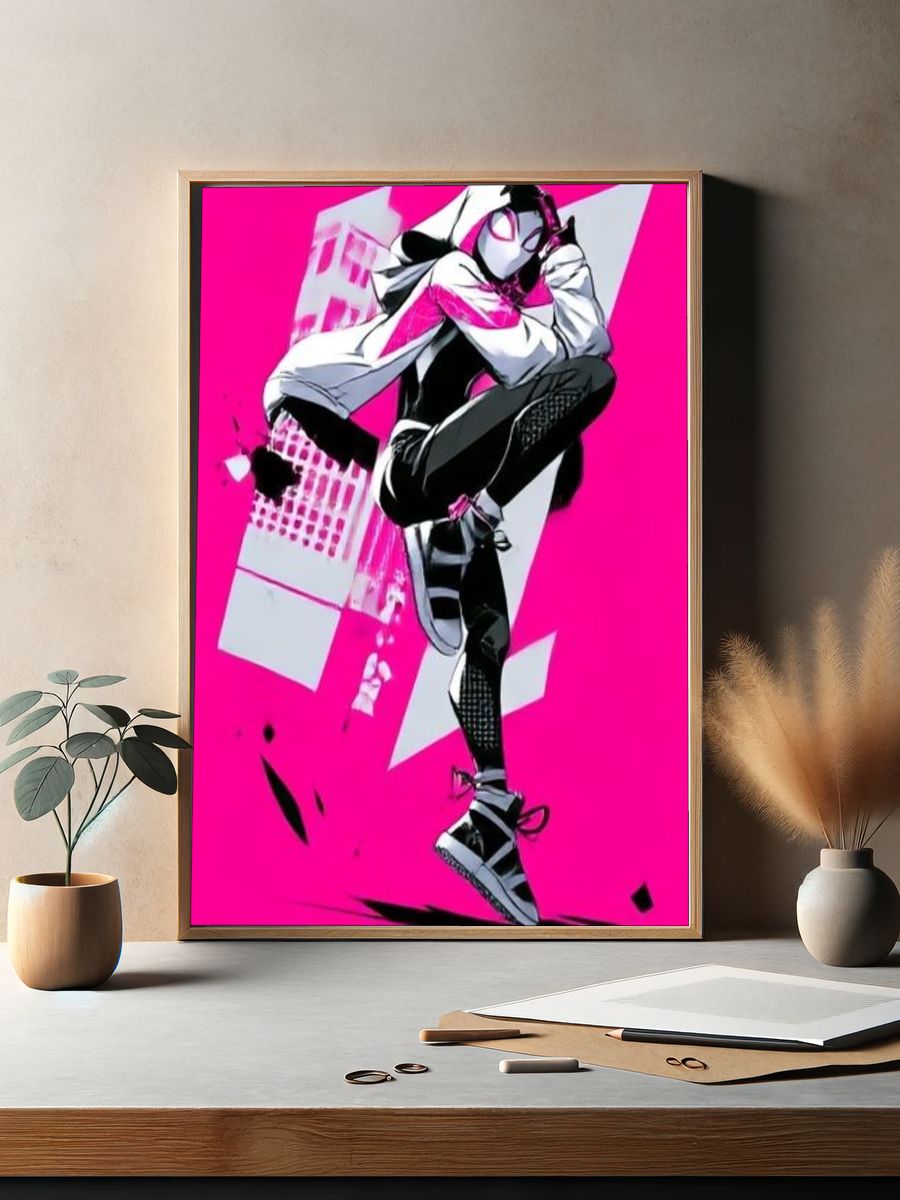 Spider-Man Neon Pop-Art Poster. — room view 2