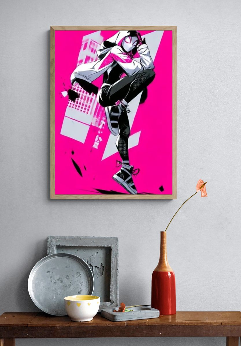 Spider-Man Neon Pop-Art Poster. — room view 3