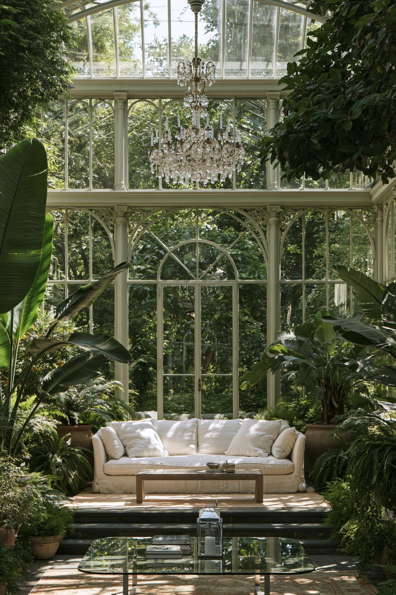 Elegant Conservatory Interior Photography Poster. poster detail