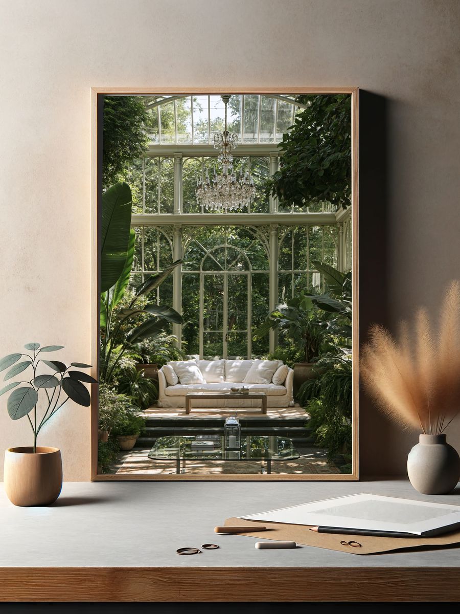 Elegant Conservatory Interior Photography Poster. — room view 2