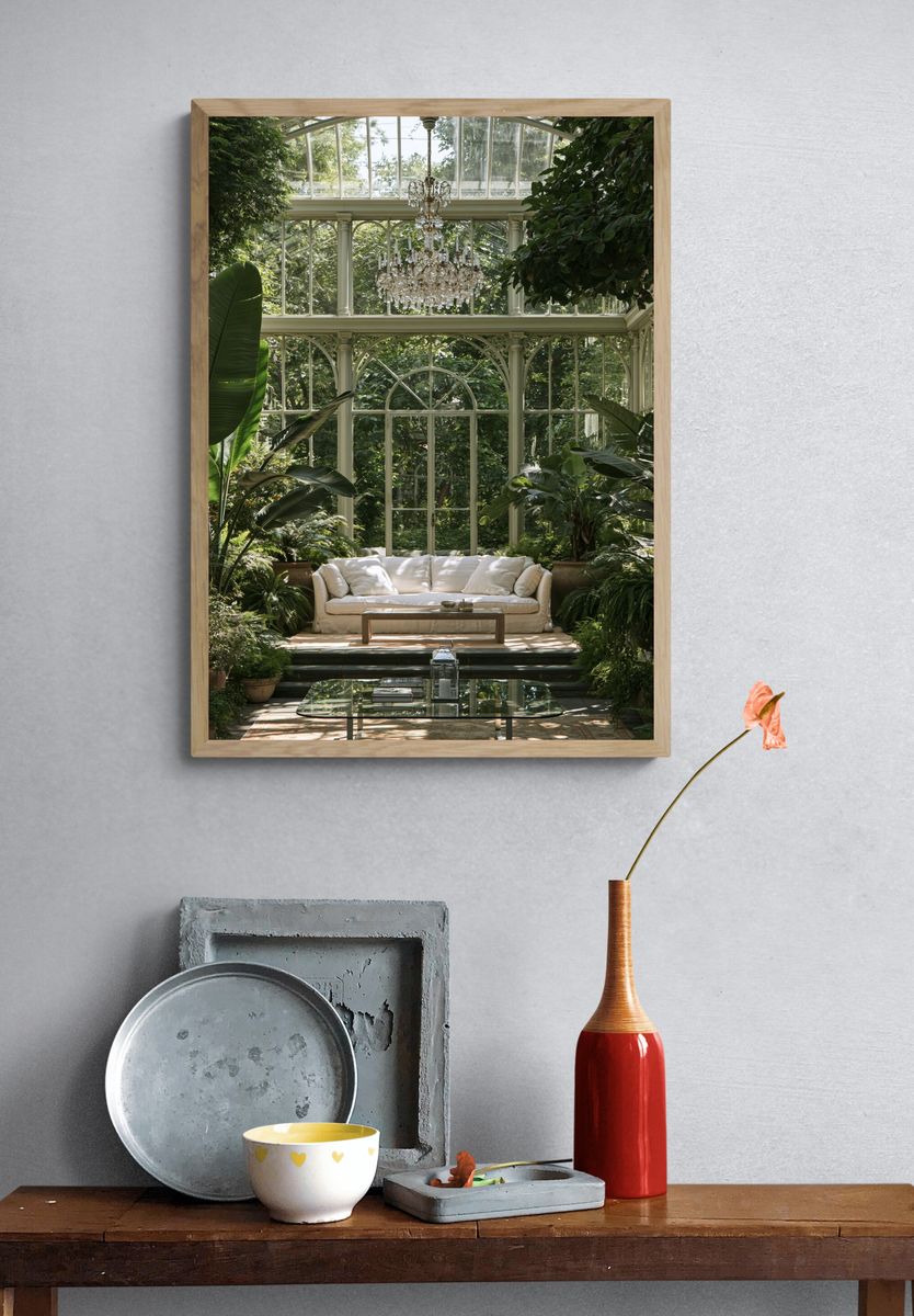 Elegant Conservatory Interior Photography Poster. — room view 3