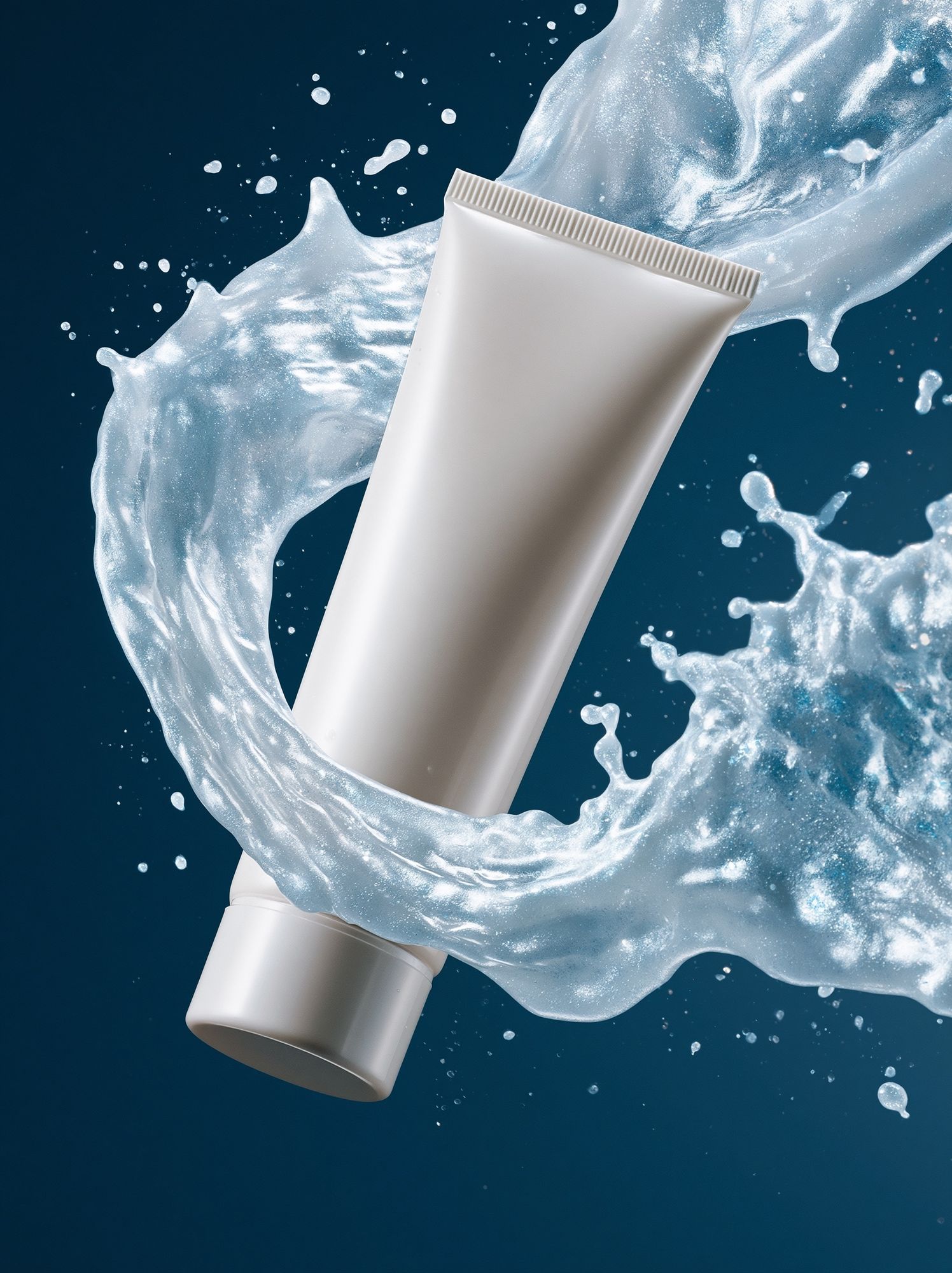 Cosmetic Tube Splash Illustration Poster. poster — illustration art