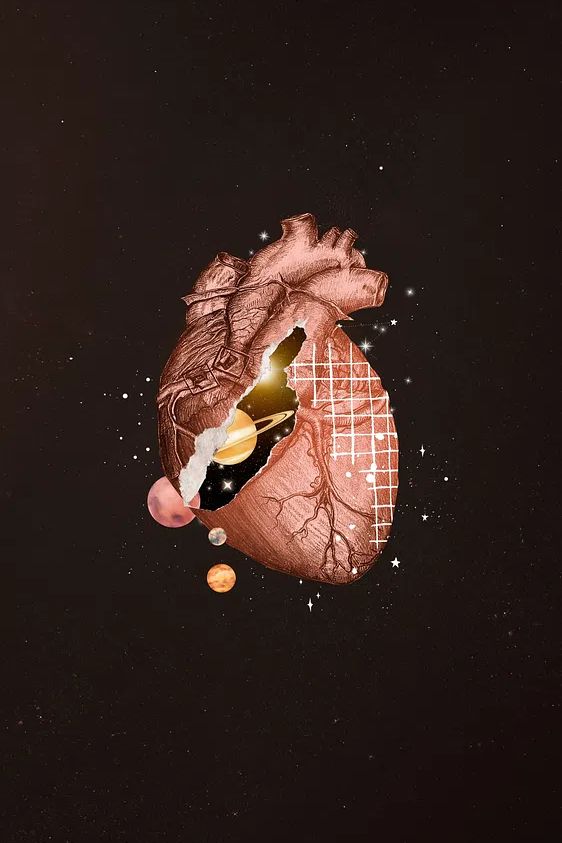 Cosmic Heart — Illustration Print. poster — illustration art