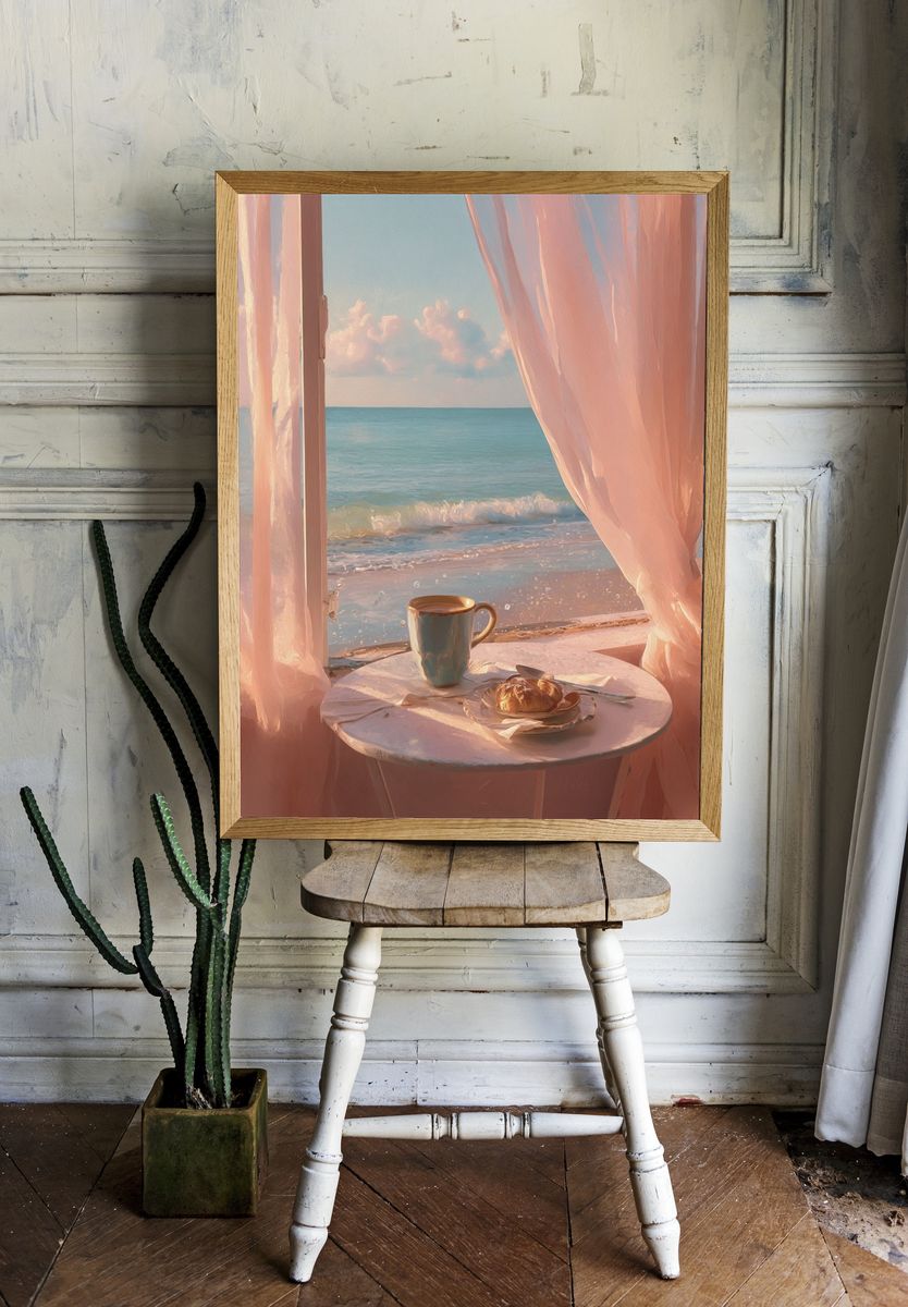 Coastal Morning View — Fine Art Print. — room view 1