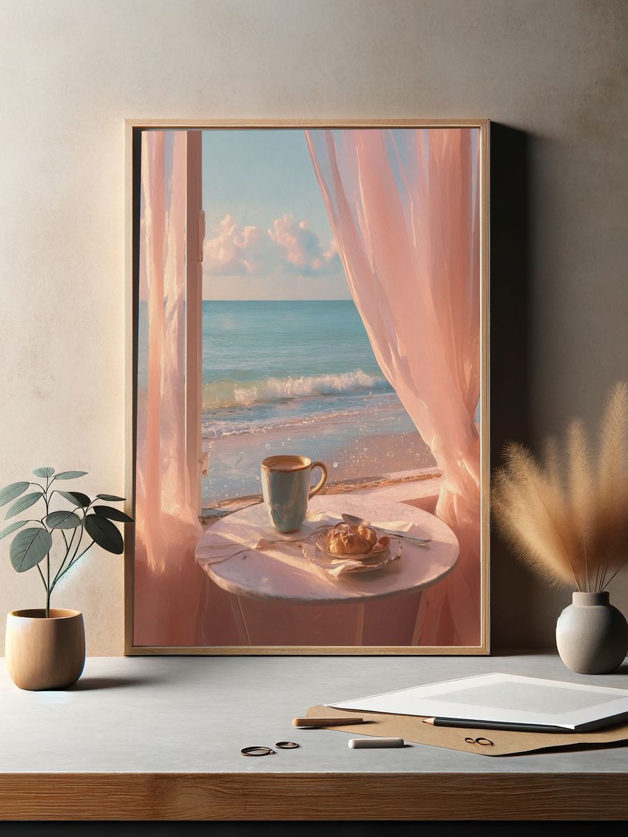 Coastal Morning View — Fine Art Print. — room view 2