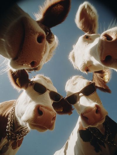 Cool Cows — Funny Print. poster