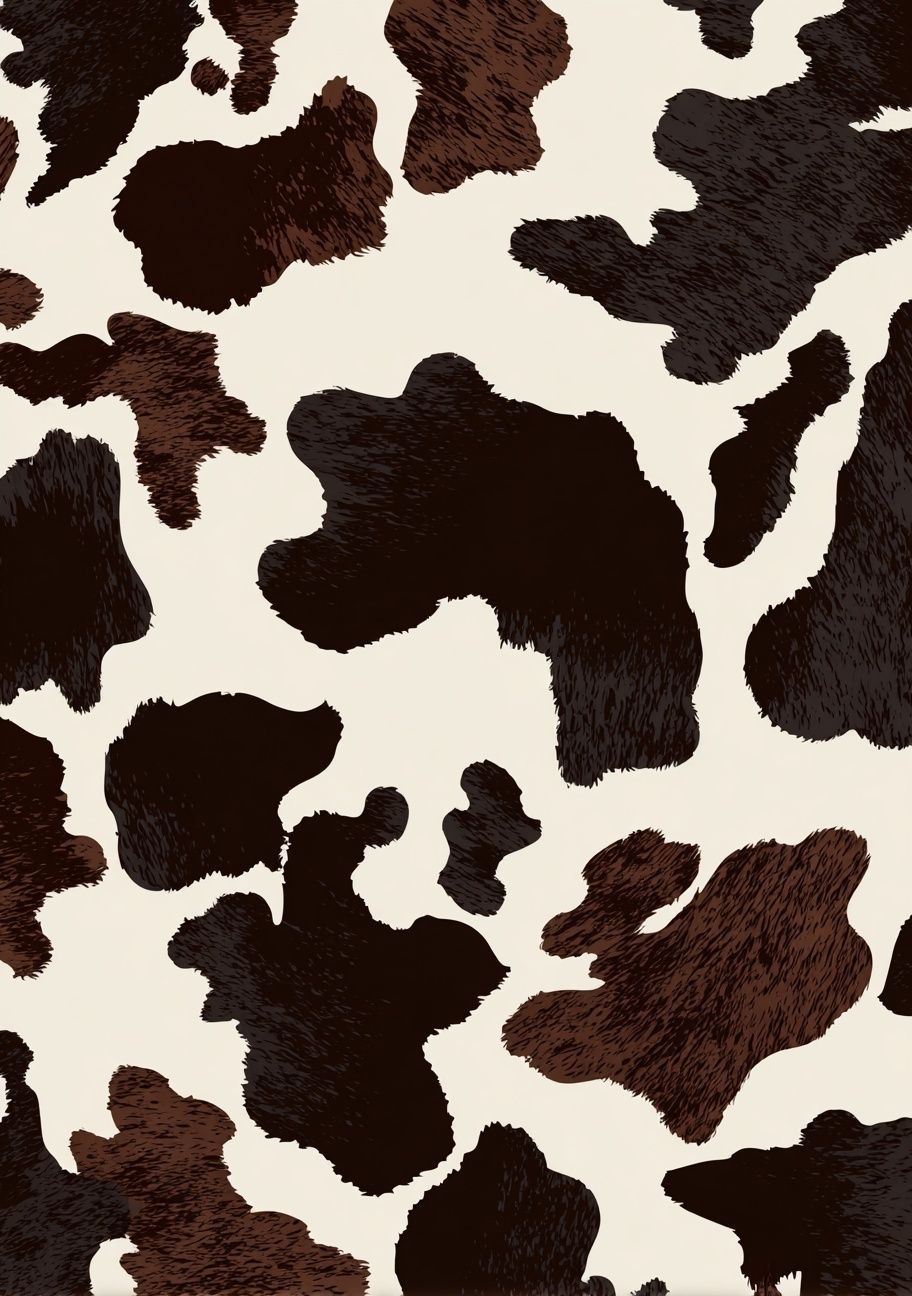Cowhide Pattern — Illustration Print. poster detail