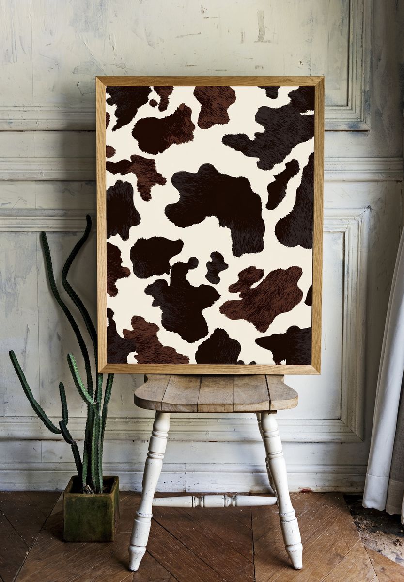 Cowhide Pattern — Illustration Print room preview