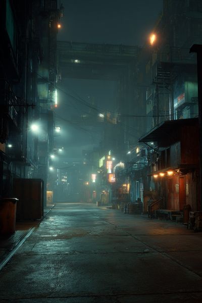 Cyberpunk Cityscape — Photography Print. poster print
