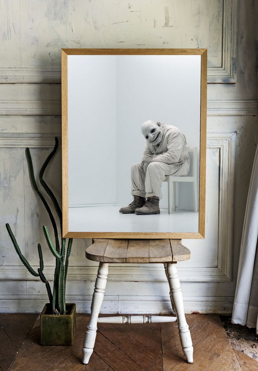 Creepy Clown Portrait Poster. room preview