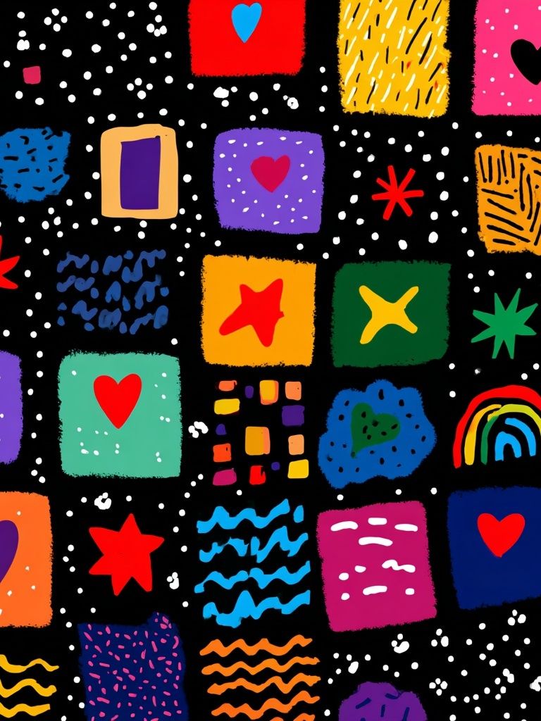Colorful Patterns — Illustration Print. poster detail