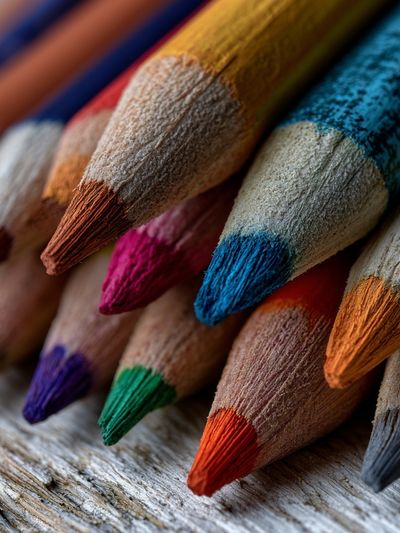 Colored Pencil Tips Photography Print.