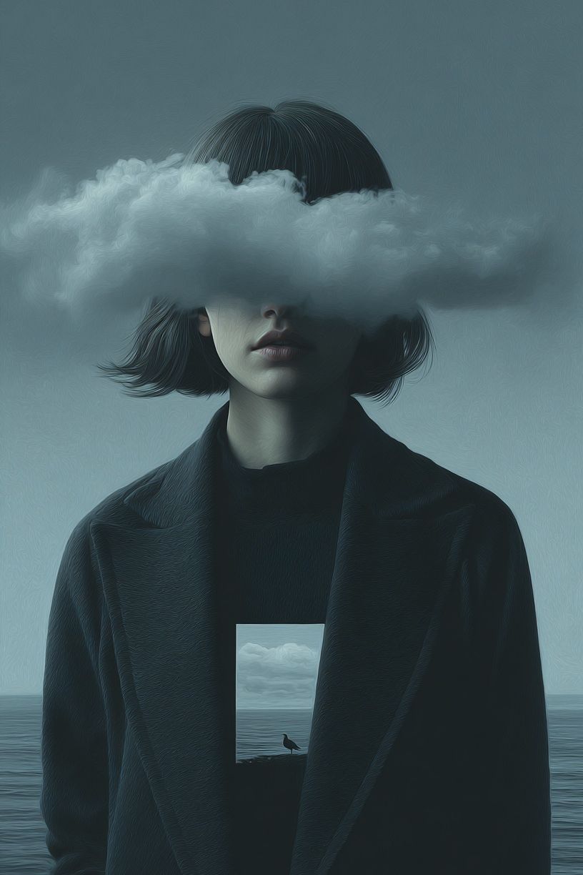 Clouded Thoughts — Surrealism Print. poster — fine-art art