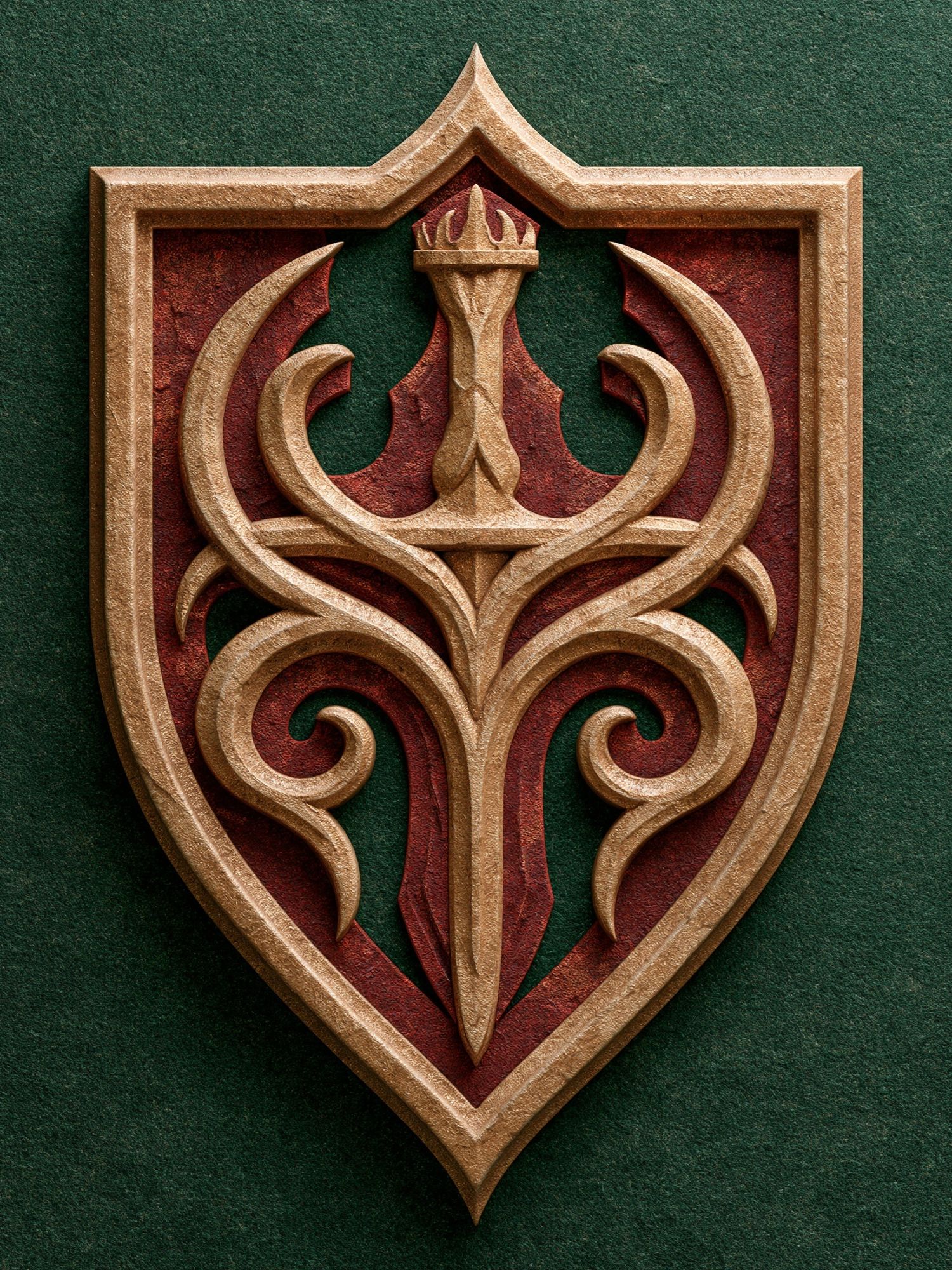 Ornate Crest Emblem Print. poster detail