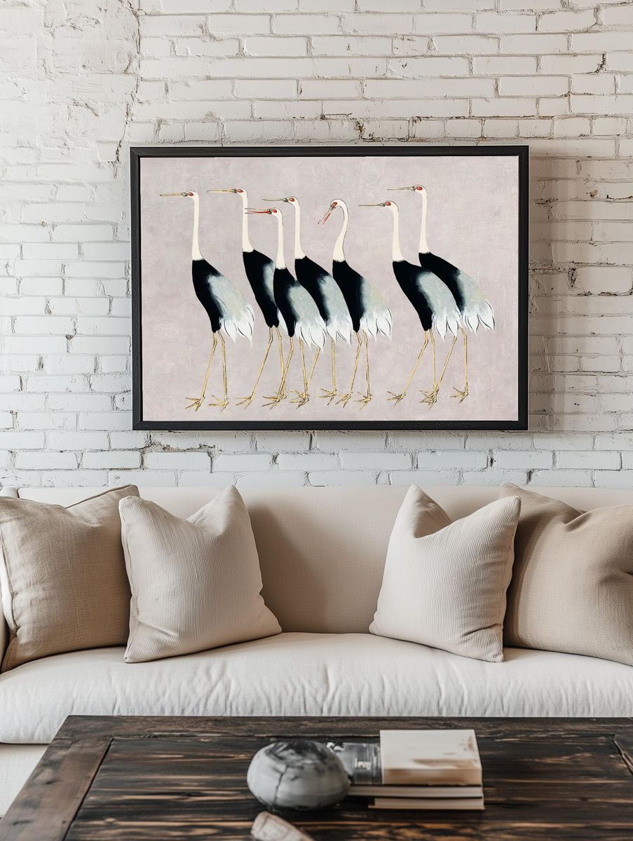 Crane Flock Contemporary Print room preview