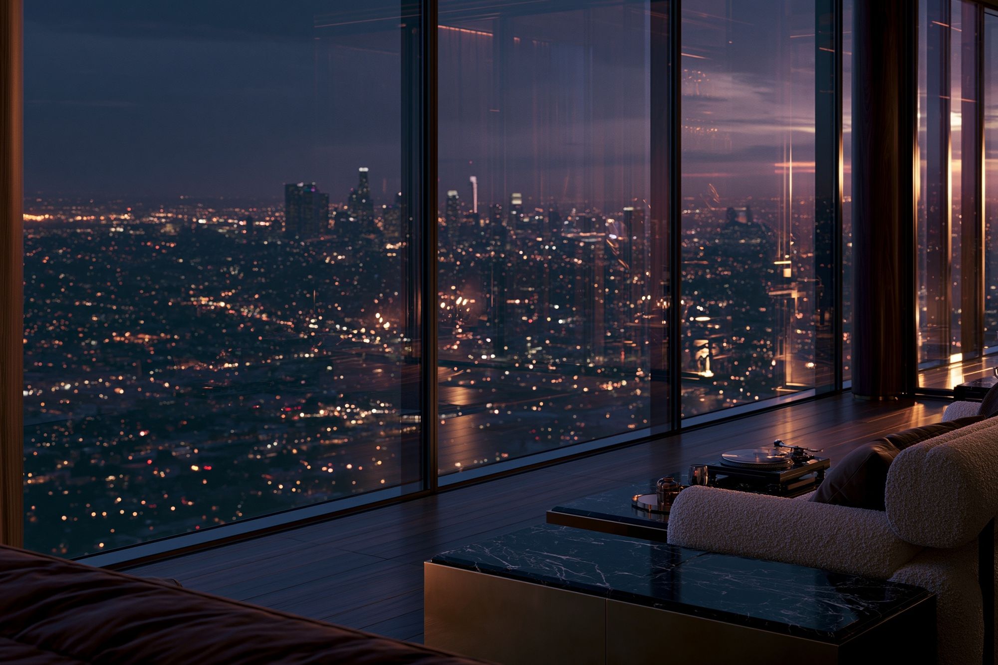 City Skyline at Dusk Photography Poster. poster — photography art