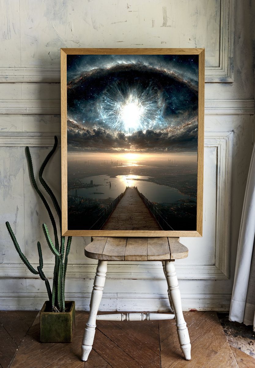Cosmic Eye — Space Art Print. — room view 1