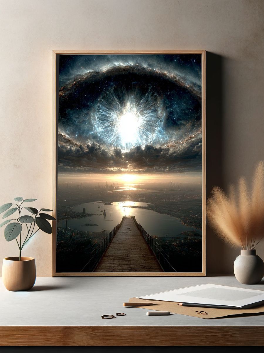 Cosmic Eye — Space Art Print. — room view 2